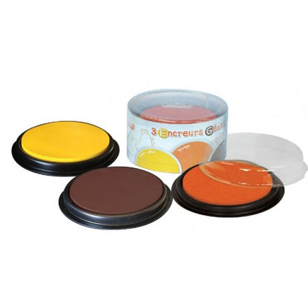 Créalign stempelinkt 3st LARGE Geel/Oranje/Bruin
