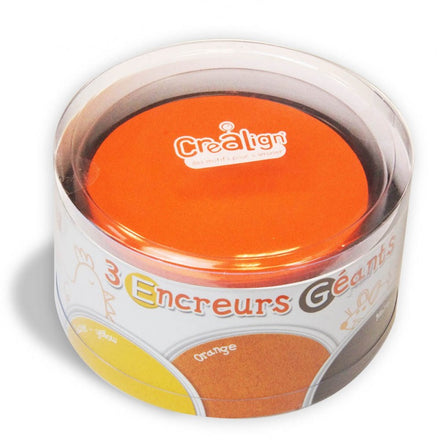 Créalign stempelinkt 3st LARGE Geel/Oranje/Bruin
