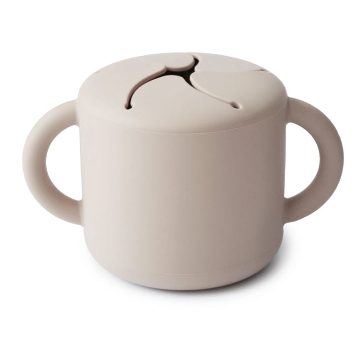 Mushie Siliconen Snack Cup | Ivory