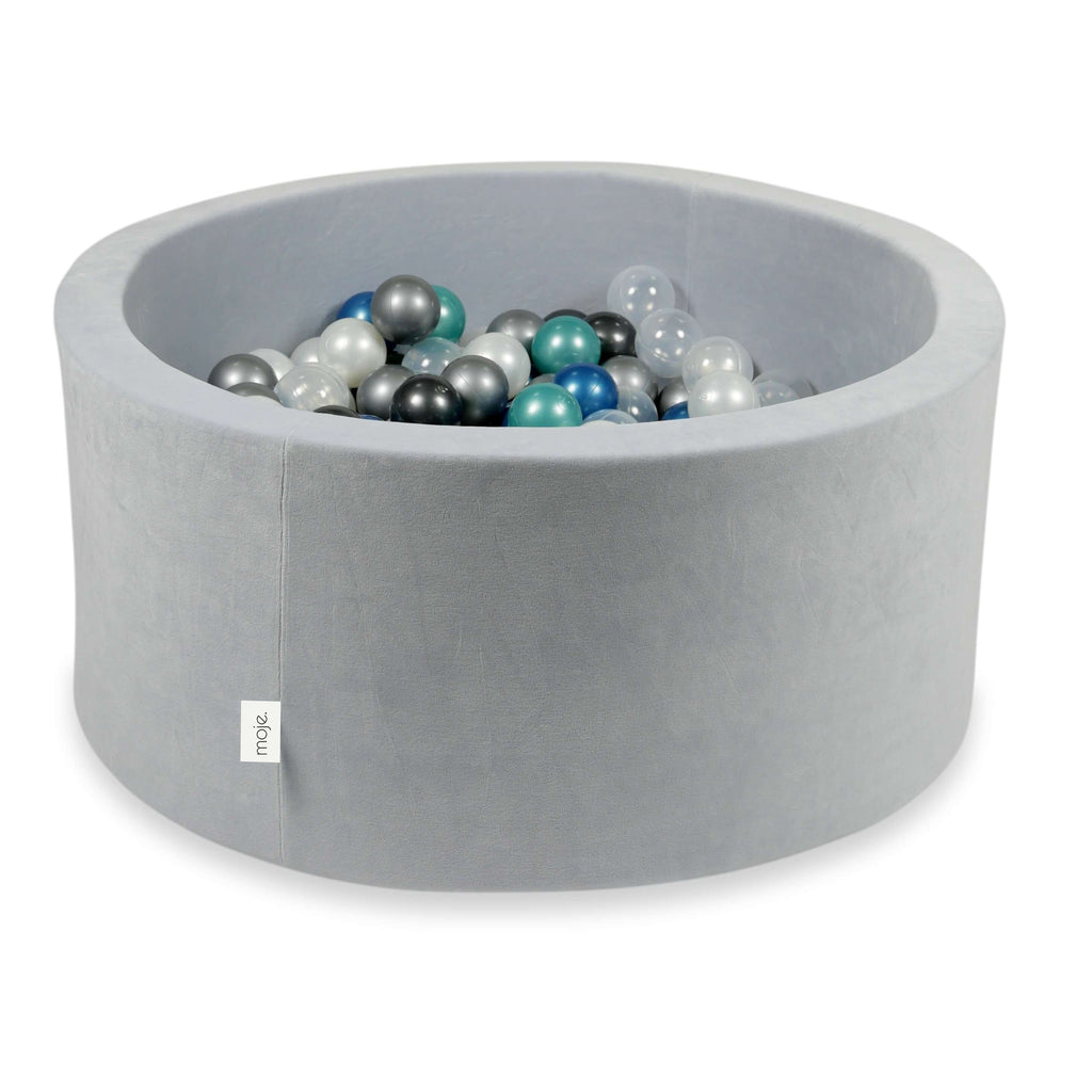 Moje Ballenbad 90x40cm | Soft Velvet Light Grey