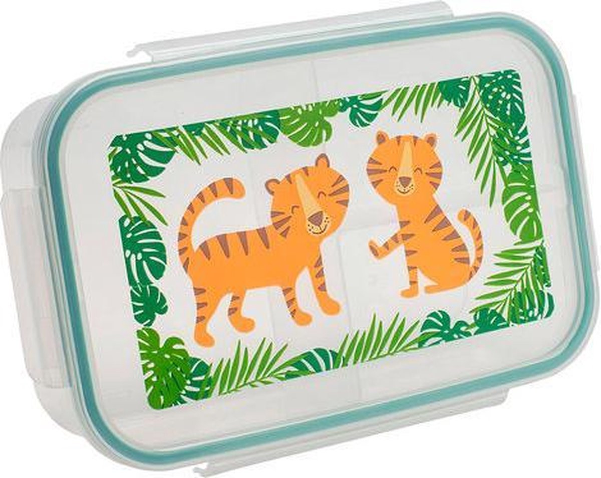 SugarBooger Lunch Box Bento Met Vakjes | Tiger