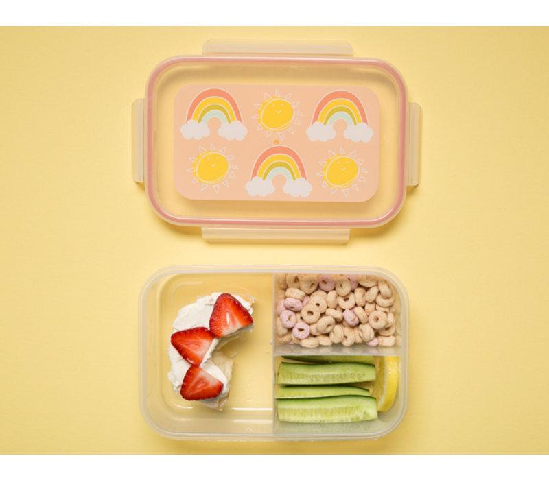 SugarBooger Lunch Box Bento Met Vakjes | Rainbows & Sunshine