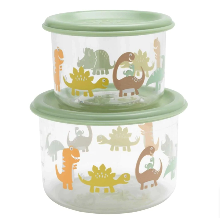 SugarBooger Set 2 Snackdoosjes Dinosaurus