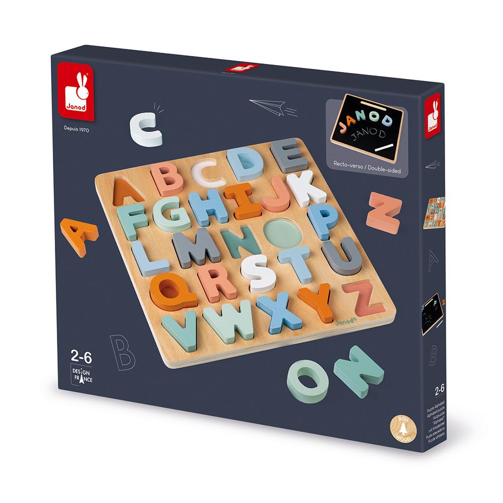 Janod Alfabetpuzzel + krijtbord