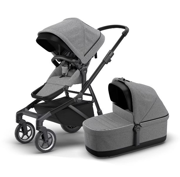 Thule Sleek Stadskinderwagen Met Reiswieg | Grey Melange