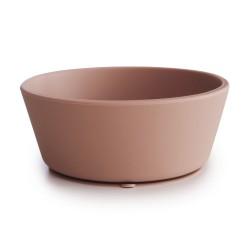 Mushie Silicone Bowl Rond Met Zuignap | Blush