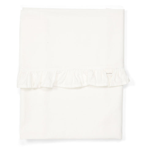 Koeka Wieglaken Ruffle Warm White
